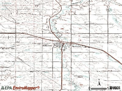 Wibaux topographic map