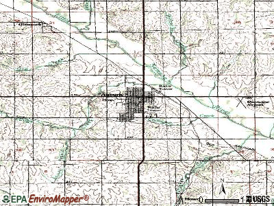Auburn topographic map