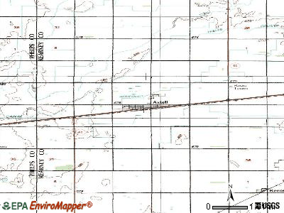 Axtell topographic map
