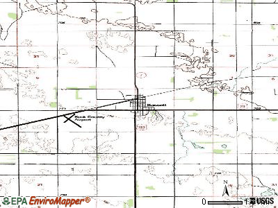 Bassett topographic map