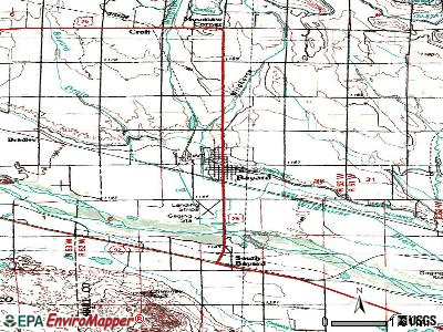 Bayard topographic map