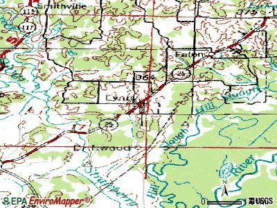 Lynn topographic map