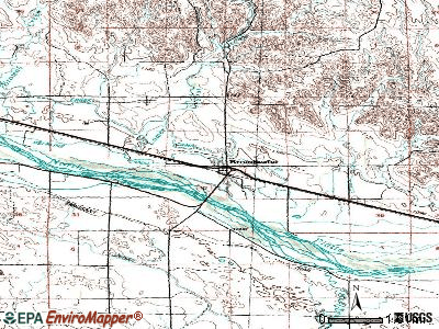 Broadwater topographic map