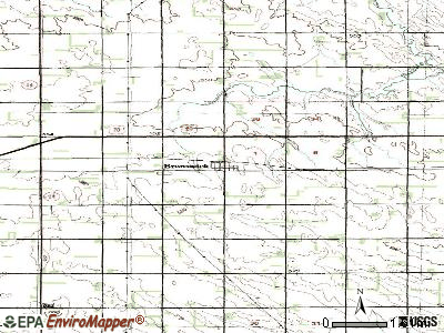 Brunswick topographic map