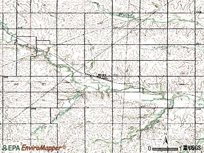 Burr topographic map