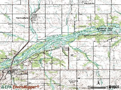 Cedar Creek topographic map