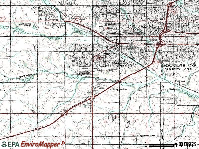 Chalco topographic map