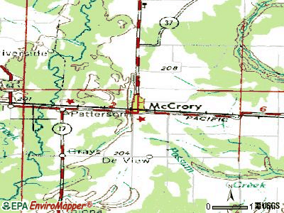 McCrory topographic map