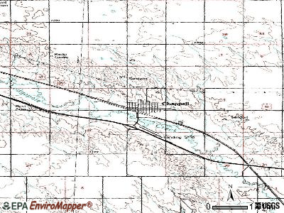 Chappell topographic map