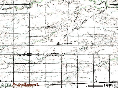 Cordova topographic map