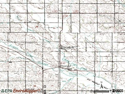 Dixon topographic map