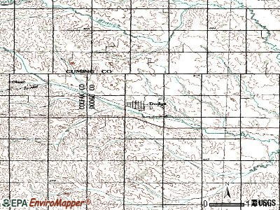 Dodge topographic map