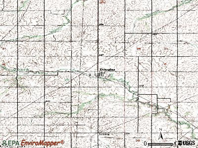 Douglas topographic map