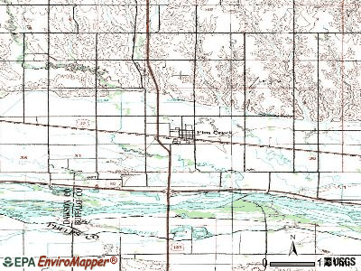 Elm Creek topographic map