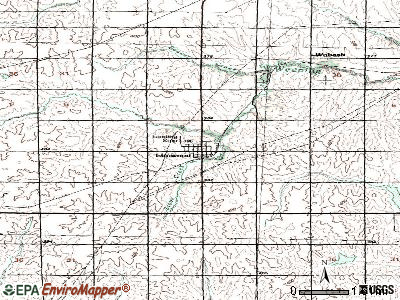 Elmwood topographic map