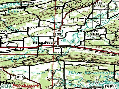 Magazine topographic map