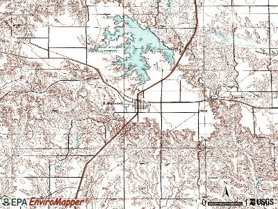 Elwood topographic map