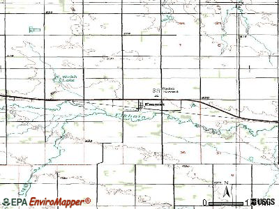 Emmet topographic map