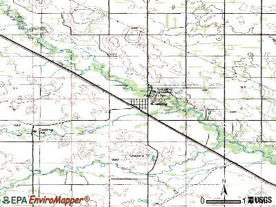 Ewing topographic map