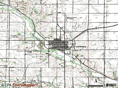 Fairbury topographic map
