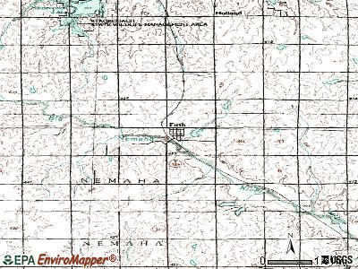Firth topographic map