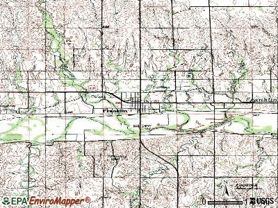 Franklin topographic map