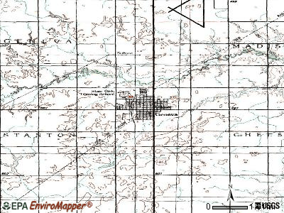 Geneva topographic map