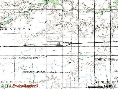Grafton topographic map