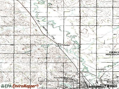 Hadar topographic map