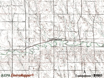 Hendley topographic map