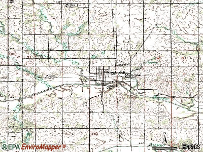 Humboldt topographic map