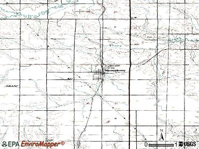 Humphrey topographic map