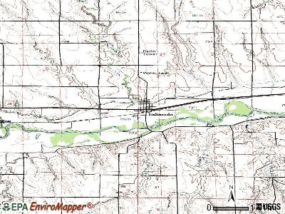 Indianola topographic map