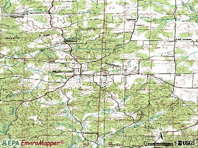 Melbourne topographic map