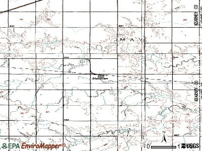 Norman topographic map
