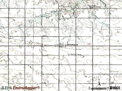 Orchard topographic map