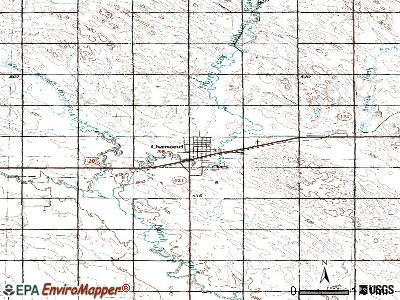 Osmond topographic map
