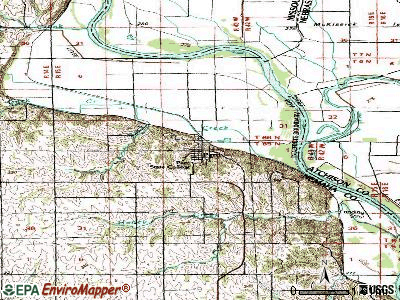 Peru topographic map