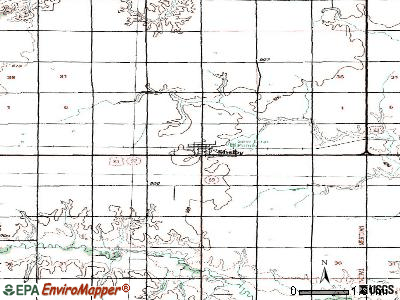 Shelby topographic map