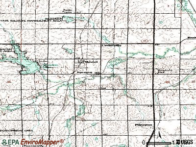 Sprague topographic map