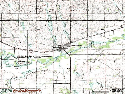 Stanton topographic map