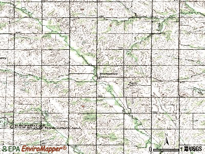 Steinauer topographic map