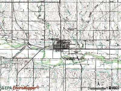 Superior topographic map