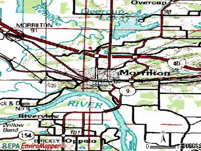 Mountainburg topographic map
