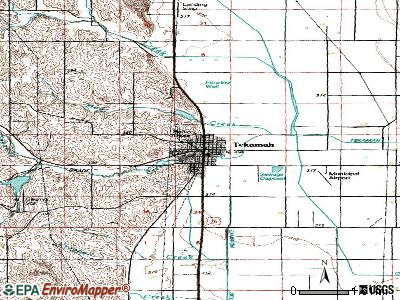 Tekamah topographic map