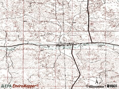 Thedford topographic map
