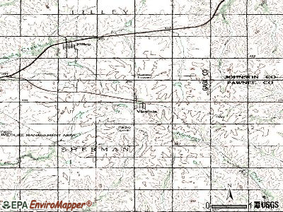 Virginia topographic map