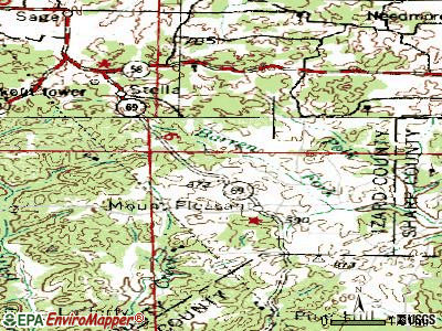 Mount Pleasant topographic map