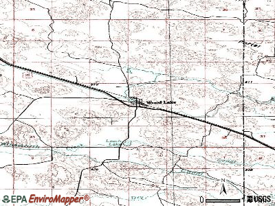 Wood Lake topographic map