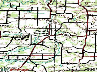 Mount Vernon topographic map